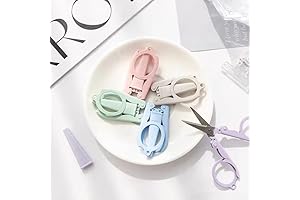 Ultra-Compact Folding Scissors for Badge Reel Ease