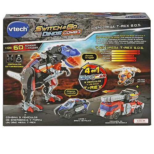 Switch&Go Dinos Mega T-Rex S.O.S. VTech juguete combinado 4 en 1 6