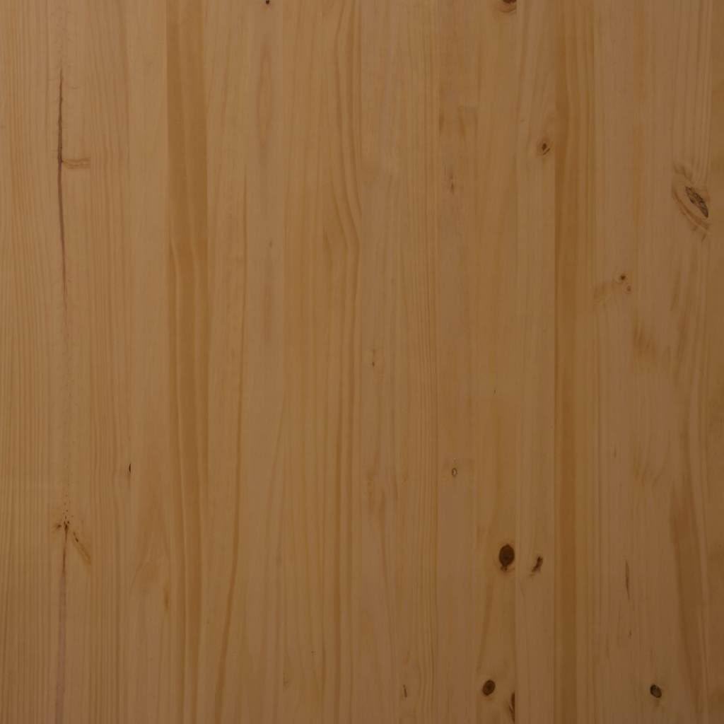 Rollschrank mit Schubladen Moss Honigbraun Massivholz Kiefer, Büroorganisation und Aufbewahrungslösung mit flexiblen Rollen und Griffmulden, vielseitiger Beistellschrank