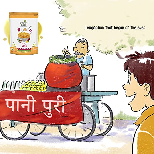 Image of Paper Boat Panipuri Pellets I Hygienic & Tasty I Ready to Fry I Golgappe, 400g