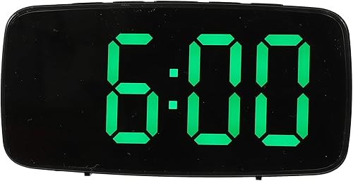 Cabilock Despertador LED LED Reloj despertador digital de temperatura, pantalla de escritorio, reloj de mesa, funciona con baterías, despertador