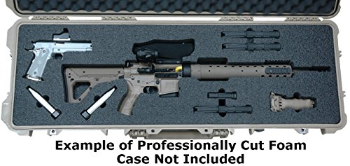Case Club Military Grade Closed Cell Polyethylene Foam To Fit Pelican Rifle Case (1720) #TOP2