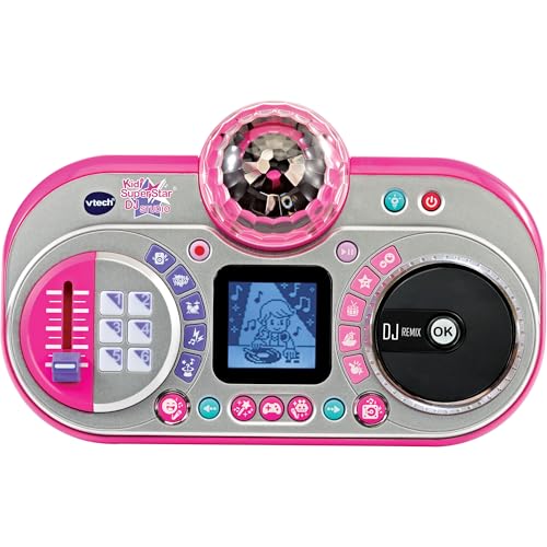 VTech Kidi Super Star DJ Studio con reductor de voz música y mesa de mezclas extraíble rosa 2