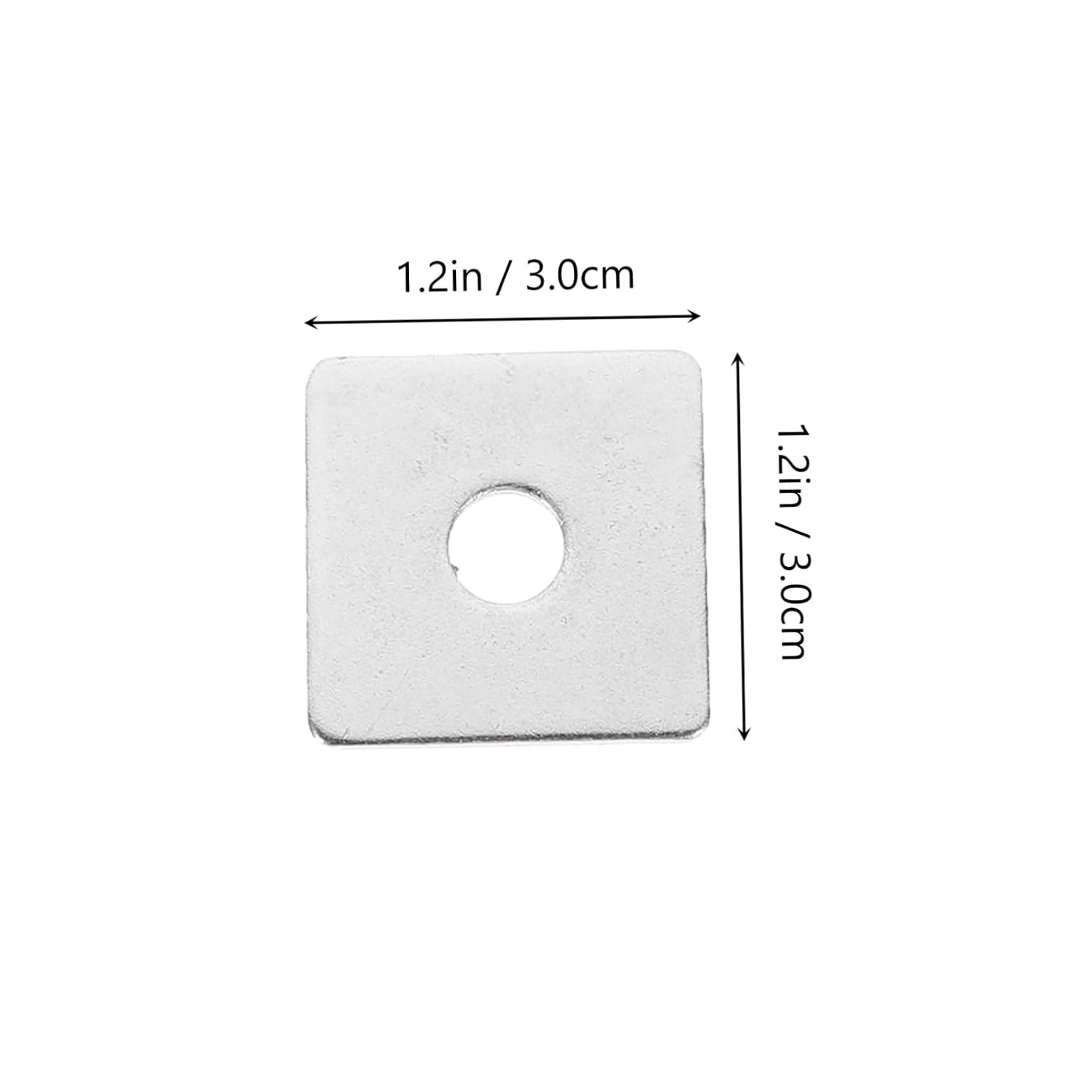 10pcs Stainless Steel Square Flat Washers for Automotive Farm Use