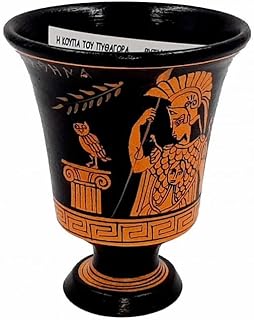 Pythagorean cup,Red Figure painting,Shows Goddess Athena