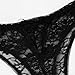 Valentines Day Gifts for Her Sex Underwear Sexy Lace Plus Panty Thong Floral 1PC Brief Women Lingerie (Black, M)