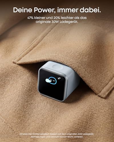 Anker Smart Ladegerät, Anker Nano 45W USB C Ladegerät mit Display GaN – Ansicht 5