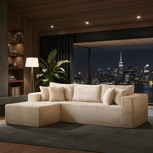 ALTRIGUS 108" Boneless Cloud Couch, Moudular Sectional Sofa with Deep