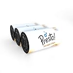 Presto! Garbage Bags | Medium | 90 Count | 30 Bags X 3 Rolls | 19 X 21 Inches | For Dry & Wet Waste | Black