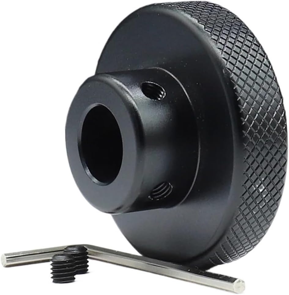 Ferrous Movable Hand Wheel Handle Round Rotating Machine Tool Hand Wheel Sliding Table Screw Lever Hand Wheel Handle Manipulator(12mm,with Handle_50MM)
