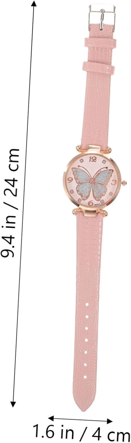 Generic Glitter Butterfly Watch for Women - Stylish Quartz Wristwatch with Elegant Butterfly Dial Design Perfect for Daily Wear and Special Occasions - Image 2