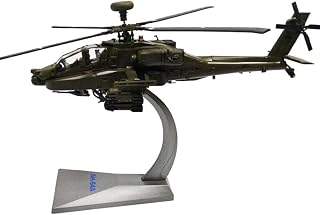 SaiLiN Modelo de Aeronave Escala 1/72 Americano Gunship Ah-64 Apache Helicóptero Exército Caça Modelos de Aeronaves Militares Exposição Colecionável Tudo está bem