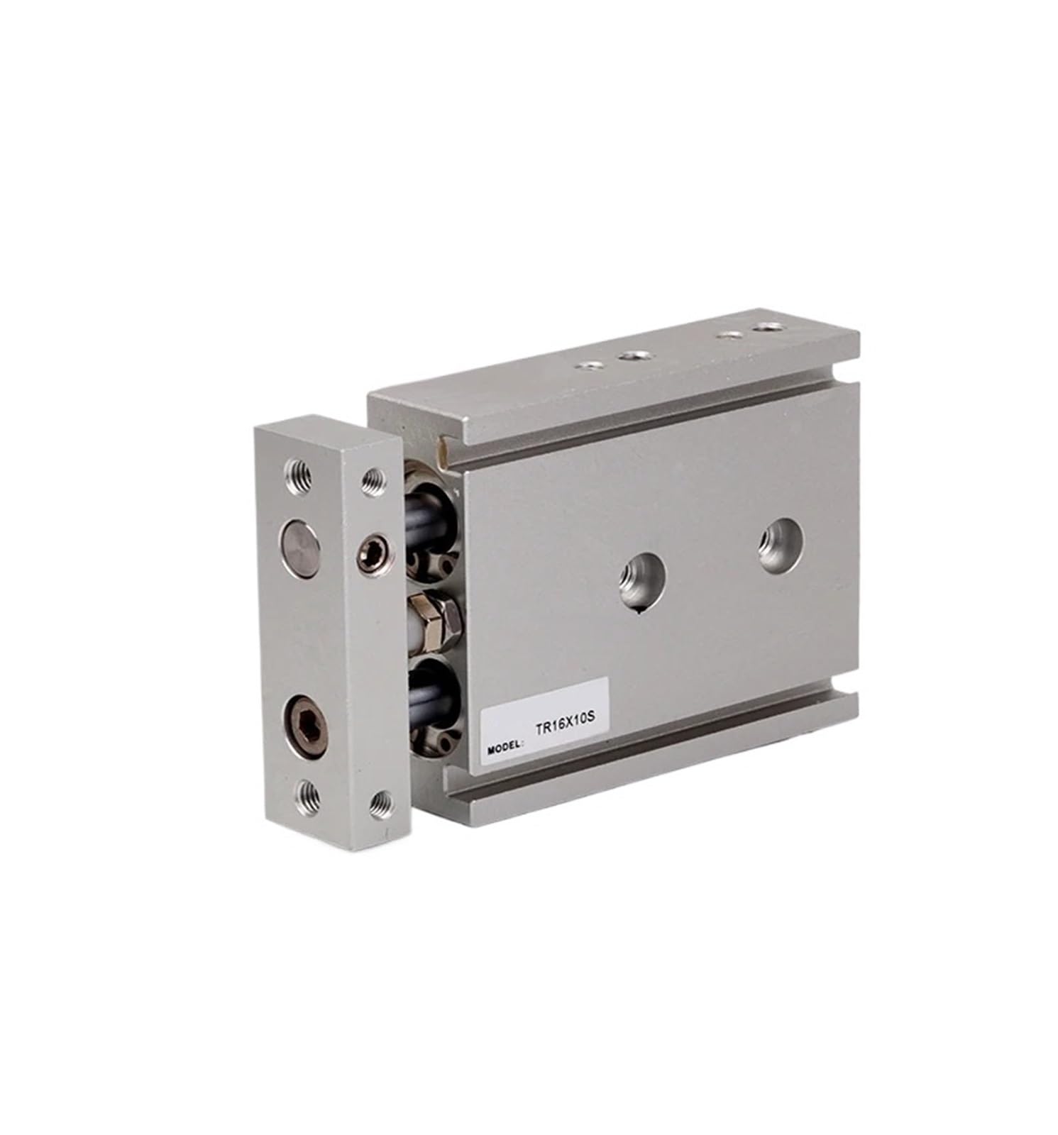Cylindre pneumatique TR10X80S double tige actionneur linéaire compact