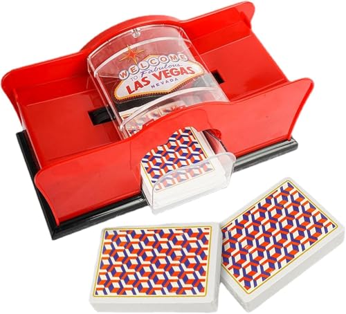 rebirthesame Cartes à manivelle 2-Deck pour Blackjack, Poker; Silencieux et Facile à Utiliser