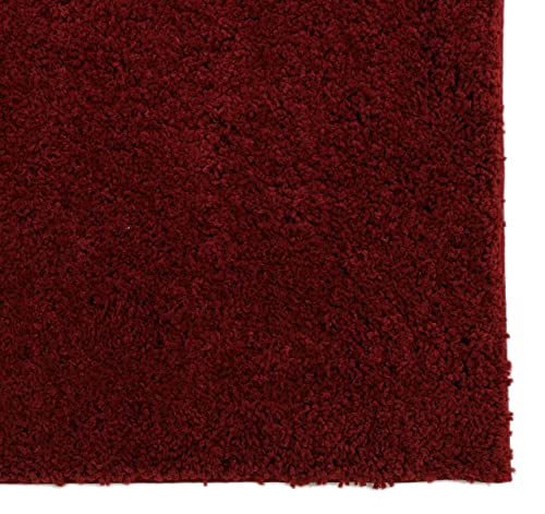 Image of Purav Light 2200 GSM Soft Fluffy Runner Mats (5 x 7 ft, Maroon)| Durable & Washable Bedside Runner for Bedroom, Mat for Bathroom, Living Room Floor Home Decoration with Anti Skid Backing