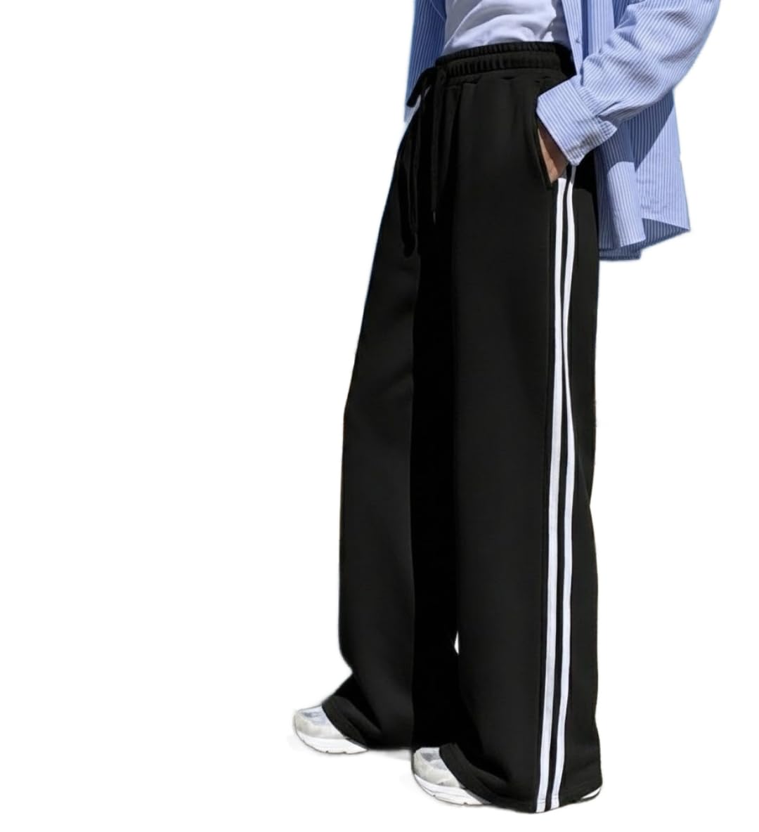 dockstreet Track Pant for Women || Baggy Fit || Track Pants || Full Elastic Jogger Track Pant ||-picture-30