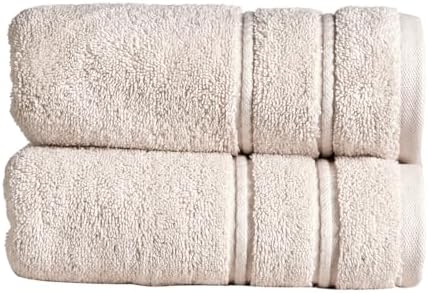 Christy Antalya Large Bath Towels | Set of 4 | 100% Turkish Cotton | 600GSM | Soft Plush Luxury Towel Set | 2 Bath Towels 2 Hand Towels | Quick Dry | Lunar Grey