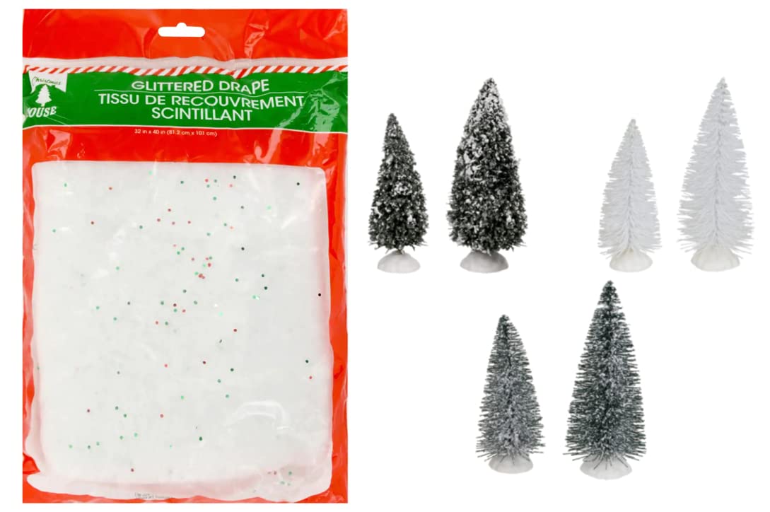 Charmed By Dragons 32 Piece Christmas Village Collection with Houses