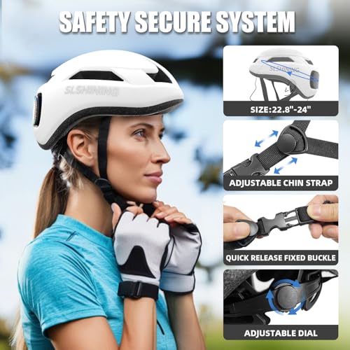 Casque de vélo de montagne à graphiques programmables et affichage intelligent