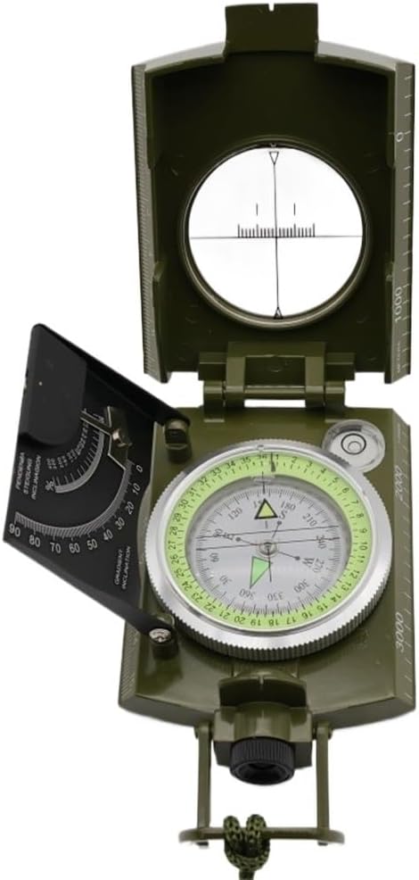 Outdoor Compass American Multi-Functional Camping Level Slope Luminous North Needle