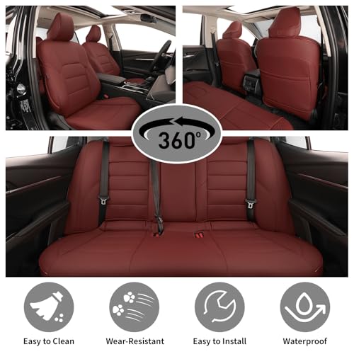 Image of EKR Car Seat Covers for Toyota Camry 2012-2017 (Gas),Full Set