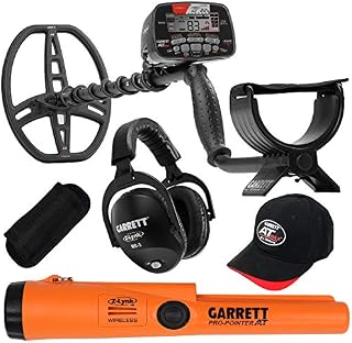 Garrett AT MAX Waterproof Metal Detector, MS-3 Wireless Headphones and Pro-Pointer AT Z-Lynk