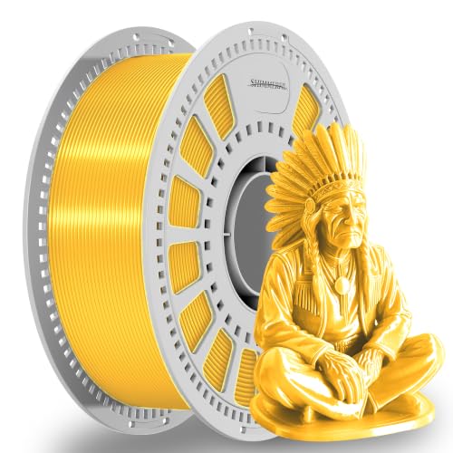 Image of Gold Silk PLA Filament 1.75mm + /-0.03mm Metallic 3D Printer 1kg