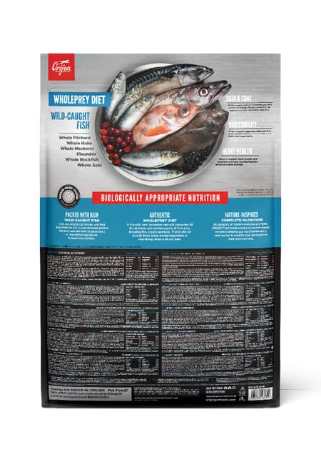 Orijen Cat Six Fish | dwupak | 2 x 340 g | pełnoporcjowa karma dla dorosłych kotów | 85% wysokiej jakości składników pochodzenia zwierzęcego | ryby, podroby, kości | naturalny smak