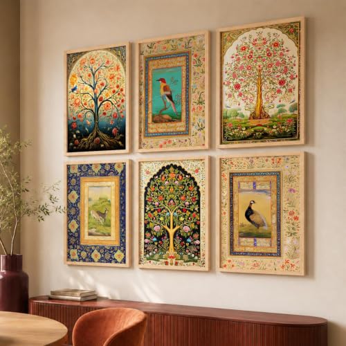 Image of kotart Premium Digital Paintings with Frame for Home Decoration - Painting for Living Room Bedroom Office Room Decor - Painting for Wall Decoration - Pack of 6 (Art 4, 19x25 inch)