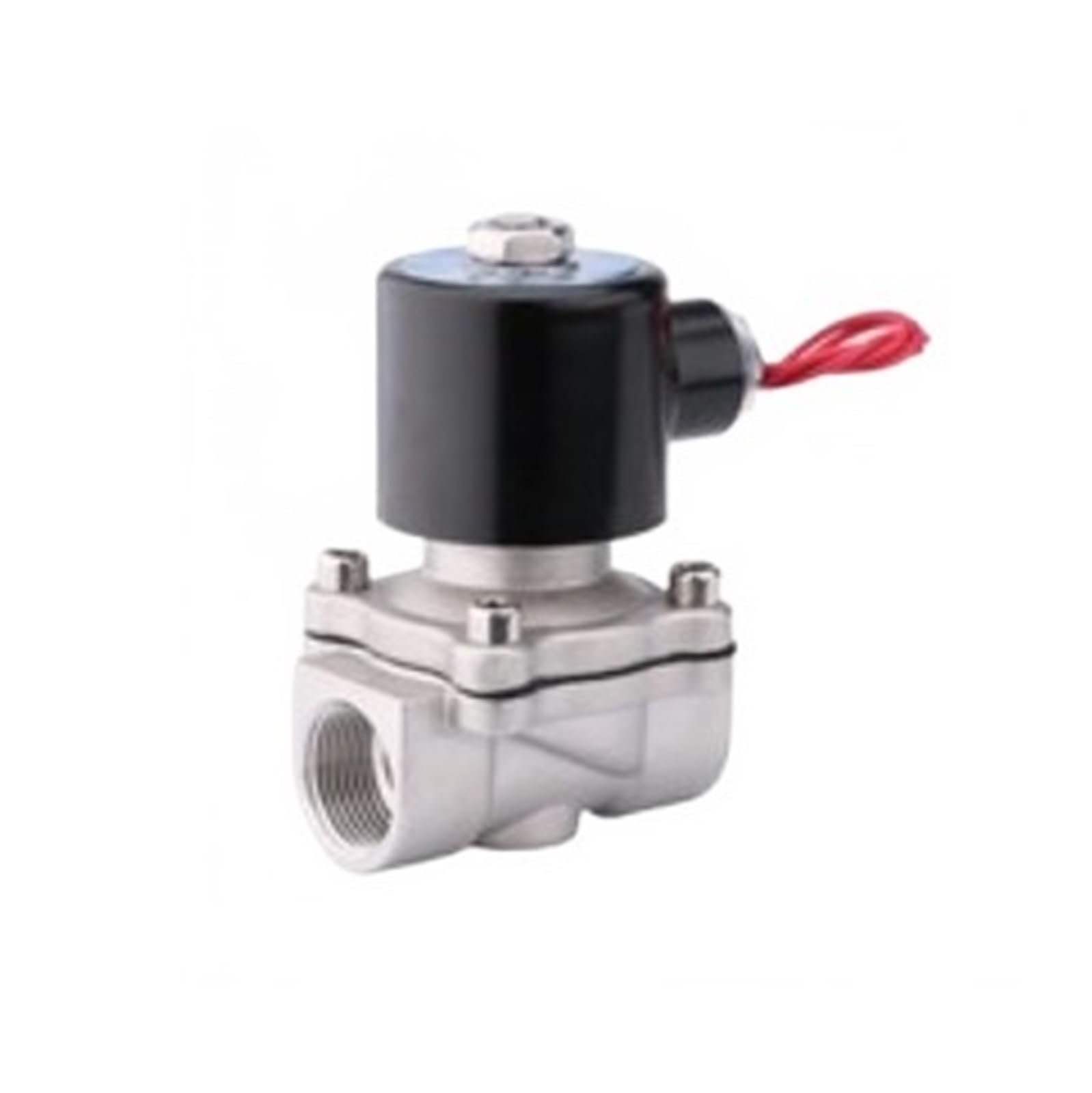 Válvula Solenoide eléctrica 1/4 "3/8" 1/2 "3/4" 1 "2" válvula solenoide normalmente cerrada for agua aceite aire Piezas de válvulas de apertura y cierre de aire, g(DN32,12v)