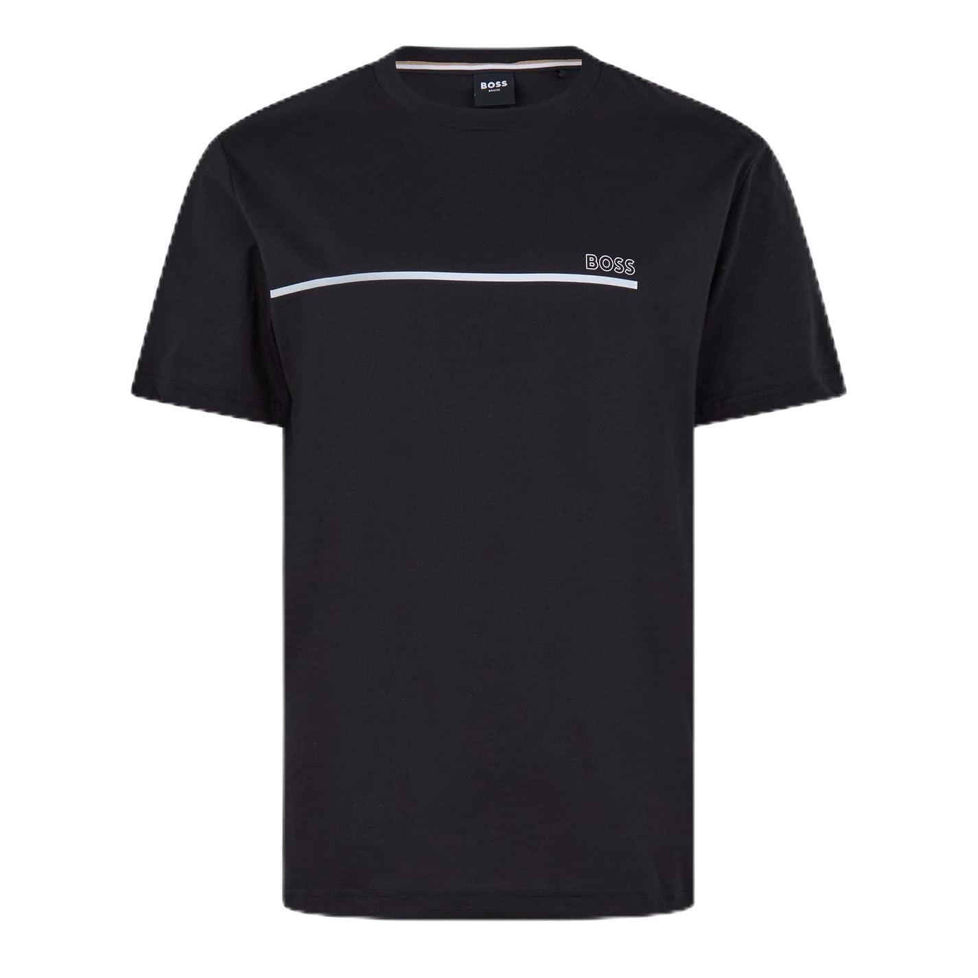 Boss Men's Black 002 T-Shirt Short Sleeve Cotton Black L