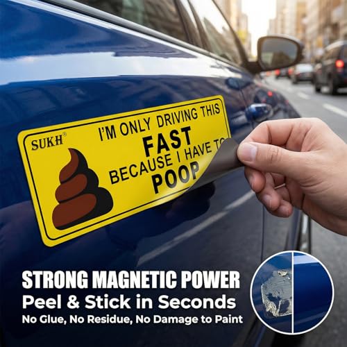 Sukh Funny Car Magnet