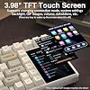 Teclado mecánico inalámbrico gamer Aula L99 cremoso con pantalla táctil inteligente | Tri-modo intercambiable en caliente personalizable, retroiluminación RGB, keycaps PBT, montaje gasket con sonido cremoso para oficina PC, 84 teclas 6