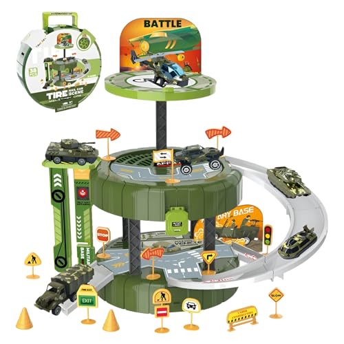 [Snughom]���ݎԗ� ���̒��ԏ�Z�b�g �g�ݗ��Ă������� �^�C�����[�{�b�N�X�t�� �w���R�v�^�[������ ���p�[�c ��H���񂲂��� �m��ߋ� 6�Έȏ� �j�̎q�v���[���g 3PCS ���@�\�f�U�C�� ��