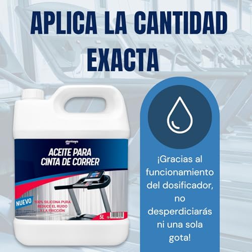 Aceite para cintas de correr elimina ruidos y averías de motor silicona 5L 4