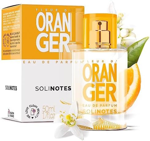 SOLINOTES Orange Blossom Perfume for Women - Eau De Parfum | Delicate Floral and Soothing Scent - Made in France - Vegan - 1.7 fl.oz