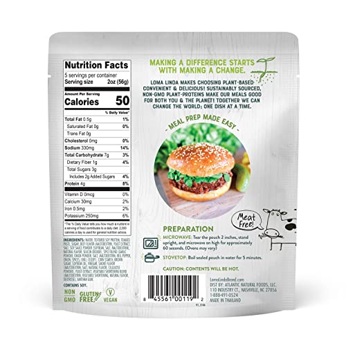 Loma Linda - Plant-Based Complete Meal Solution 10 Oz. Packets (Sloppy Joe, 6 Pack) #TOP2