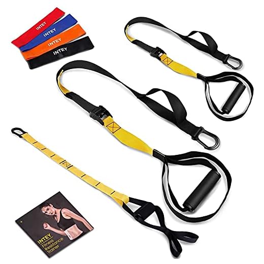INTEY Entrenamiento en Suspensión, Bandas Elásticas Fitness, Mejora la Flexibilidad y el Equilibrio, Adecuado para Entrenamiento Muscular, Entrenamiento Central, Ejercicio Aeróbico