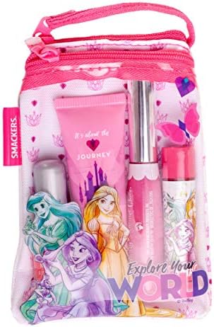 Lip Smacker Glam Princess Glam Bag Makeup Set, Lip Balm, Lip Gloss, Nail Polish, Lotion