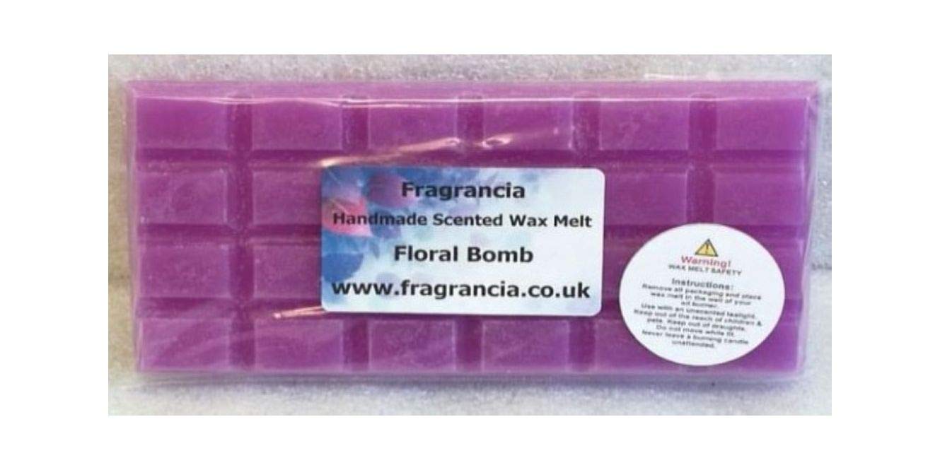 Fragrancia A Single Handmade Highly Scented Wax Melt Bar (Floral Bomb)