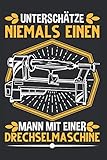  Drechsler Notizbuch: Drechsler Mann Drechseln Drechselmaschine / 6x9 Zoll / 120 karierte Seiten Seiten