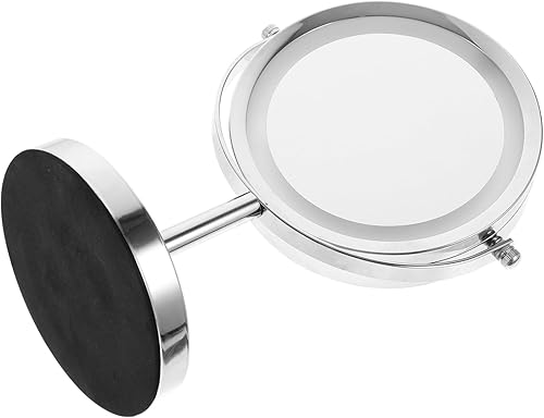 Housoutil 6 LED Make up Light Mirror Elegant Mirrors Makeup Light Mirror Espejo para Maquillaje Con Luces Inch Mirror Metal Frame Mirror Desktop