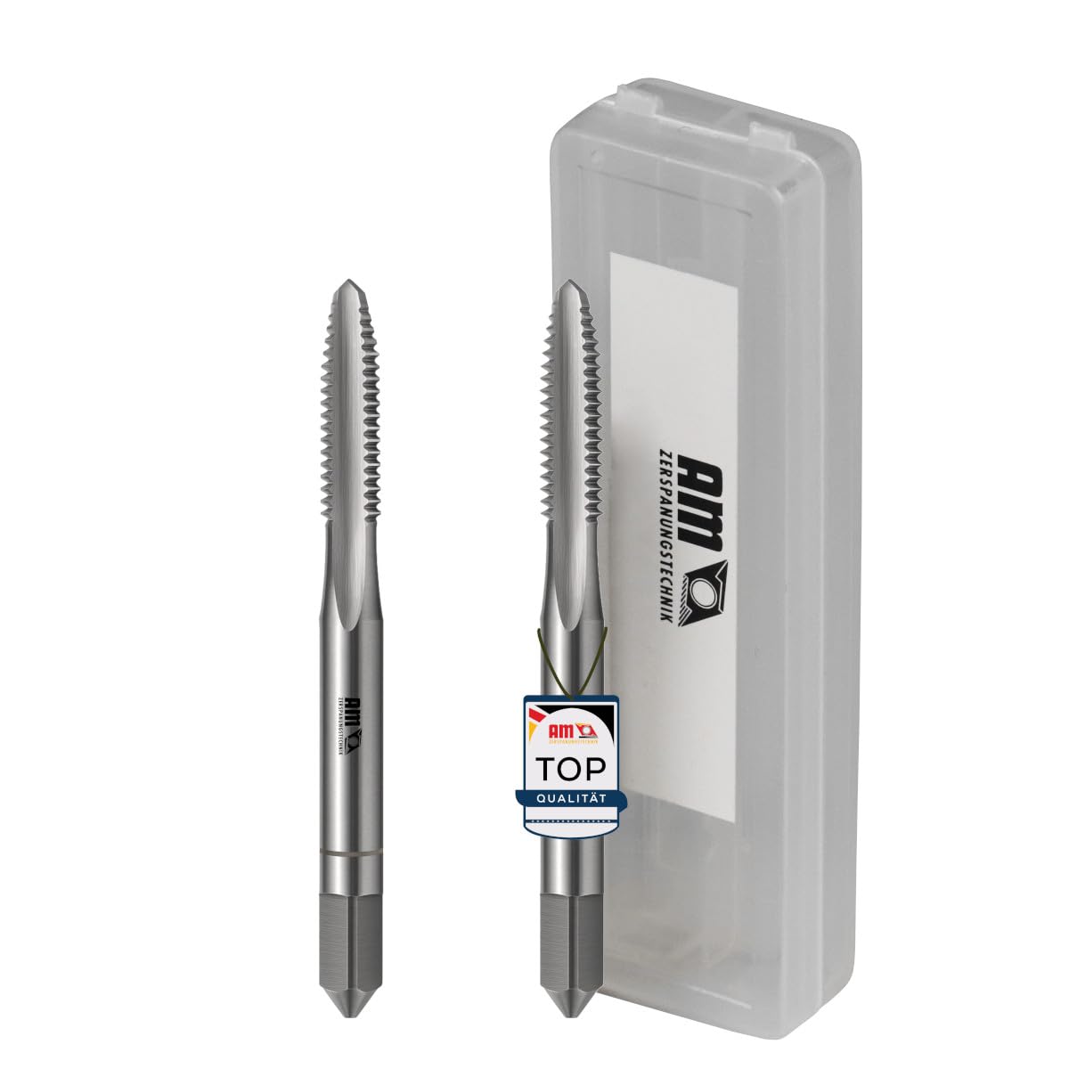 AM-Zerspanungstechnik Tap Cutter Set M5 x 0.5 Taper + Finishing Tap Set 2 Pieces Hand Tap (M5 x 0.5)