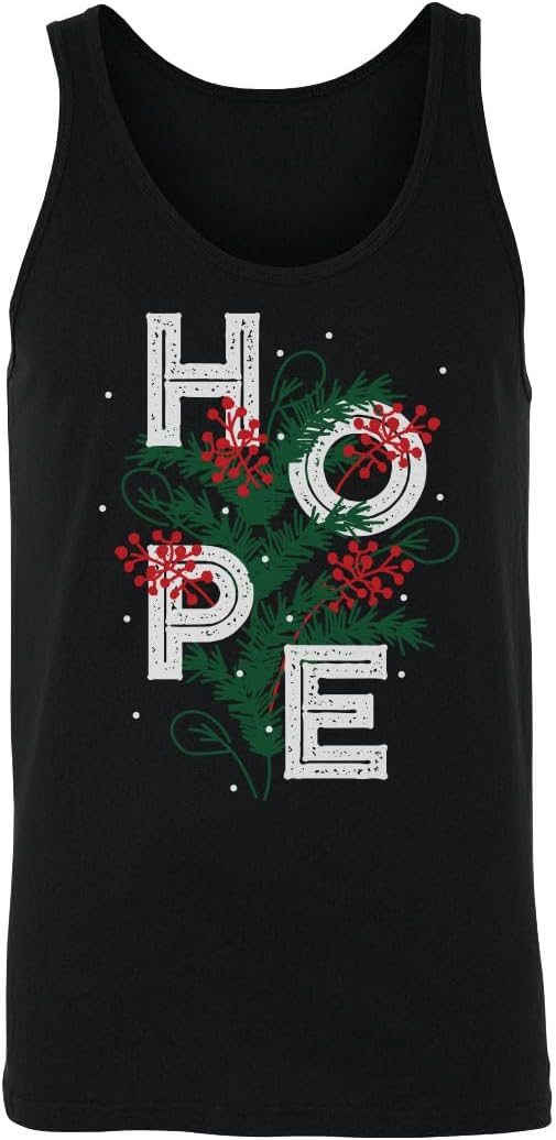 500 LEVEL Hope Mistletoe Christmas Men's Tank Top