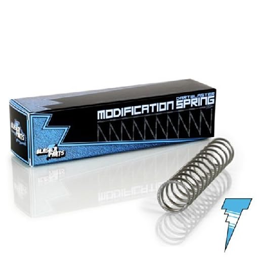 Blasterparts - Tuning-Feder kompatibel für NERF N-Strike Elite Alpha Trooper CS-12 - Dartblaster Modding für Mehr Reichweite und Schnelle Darts - Blaster-Zubehör