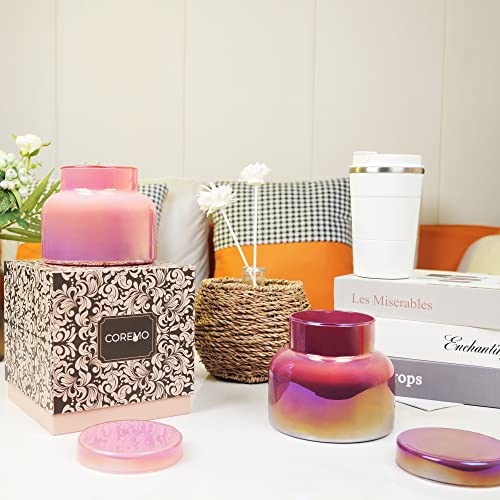 Coremo Signature Scented Candle - 16.93 Oz Soy Candle For Home, Burns For 65-85 Hours, Pink Candles, Scented Candles For Home Decor, Birthday Gift For Women Or Any Occasion (Brown Sugar Chestnuts) #TOP7