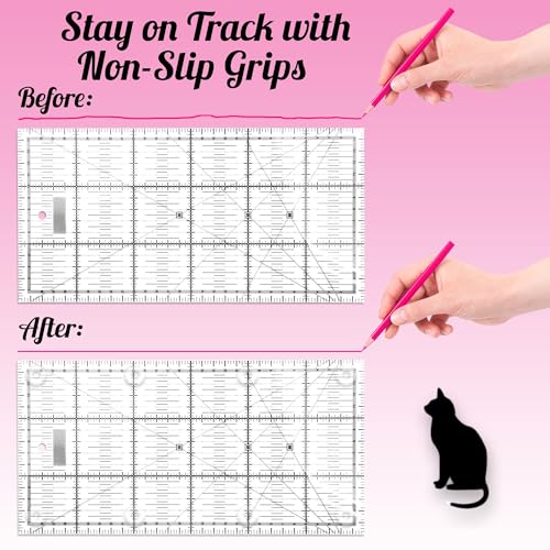 Quilt Template NonSlip Pads Complete Set Of 48