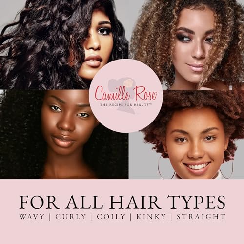 Camille Rose Leave-In Conditioner, Coconut Water – Lightweight Deep Conditioning Hair Treatment, Detangler & Frizz Control, 8 Fl Oz