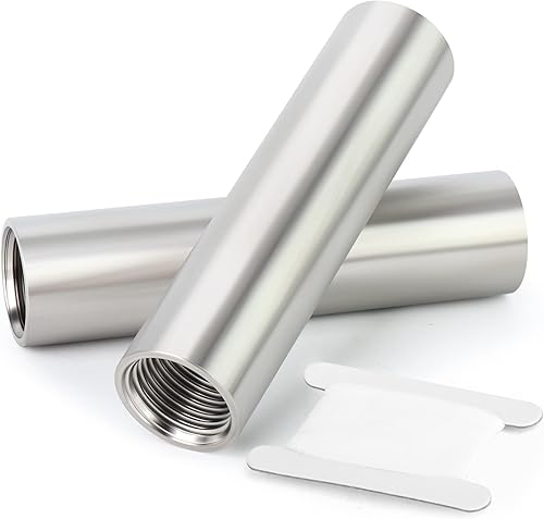 Miniatura 36 de TAISHER 2 accesorios de tubería de acero inoxidable, 1/4 pulgadas NPT x 1/4 pulgadas NPT macho roscado, tubo fundido de pezón de 10 pulgadas