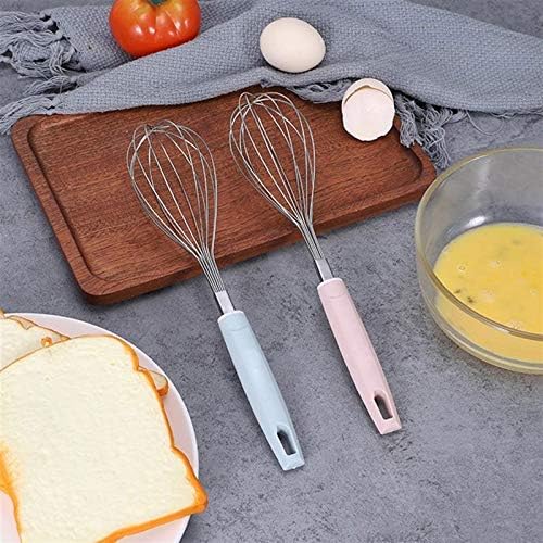ddq Wisk Stainless Steel Egg Whisk Balloon Whisk Manual Whisk Whisk Blue Pink Kitchen Baking Appliance Cream Butter Whisk Agitator (Color : Onecolor)